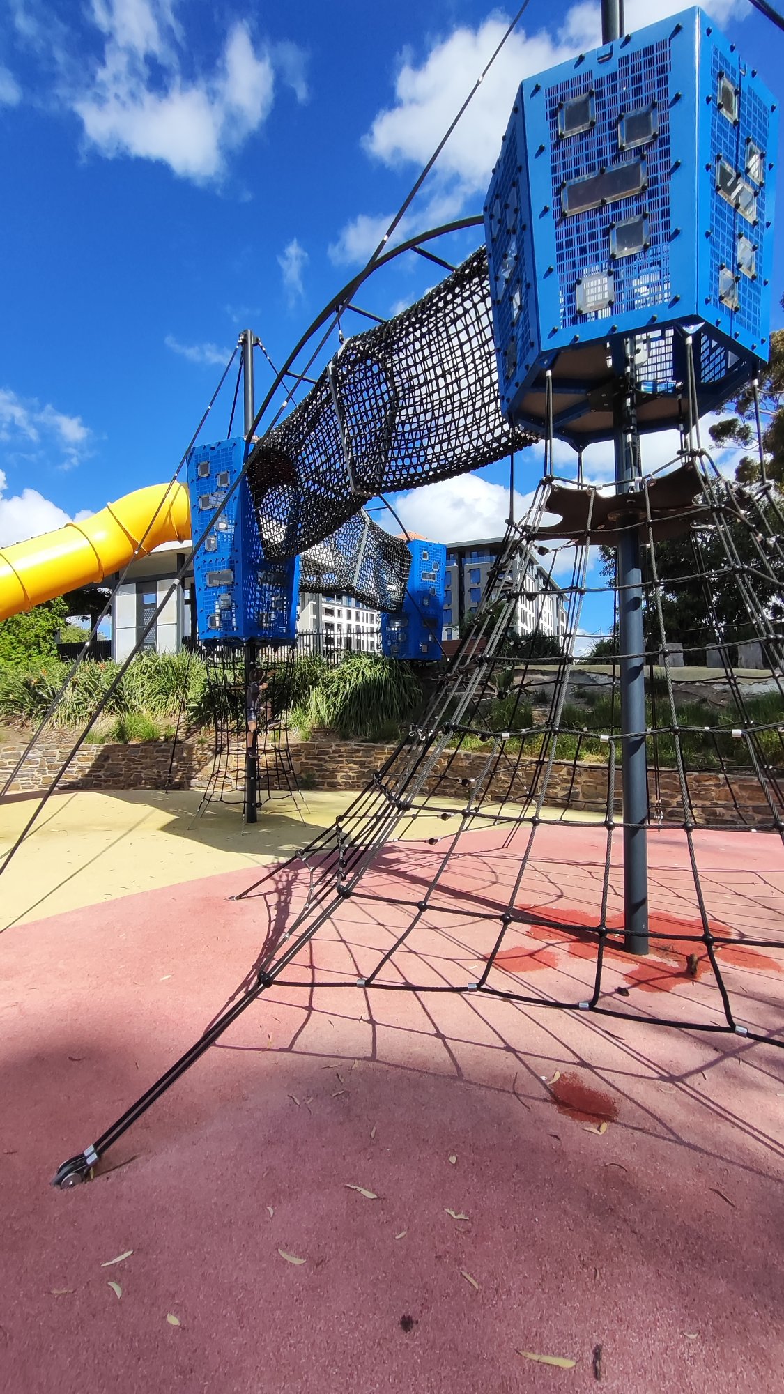 Adventure Playground with Climbing Towers and Slide