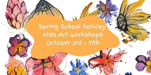 Kids Spring School Holiday Art Workshops