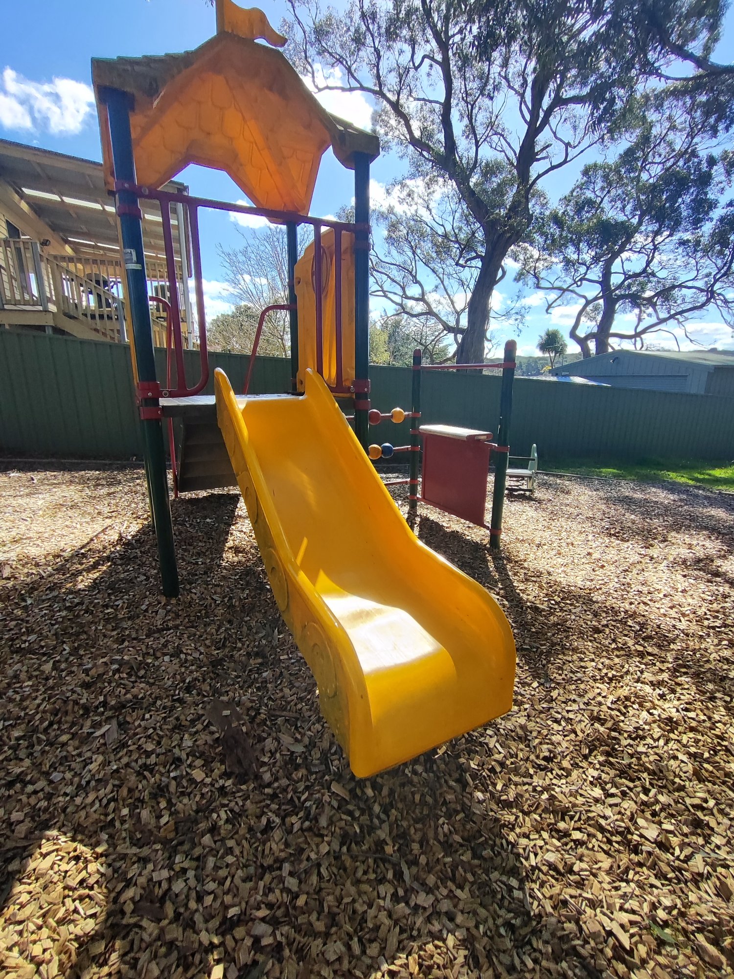 Local Playground with Yellow Slide