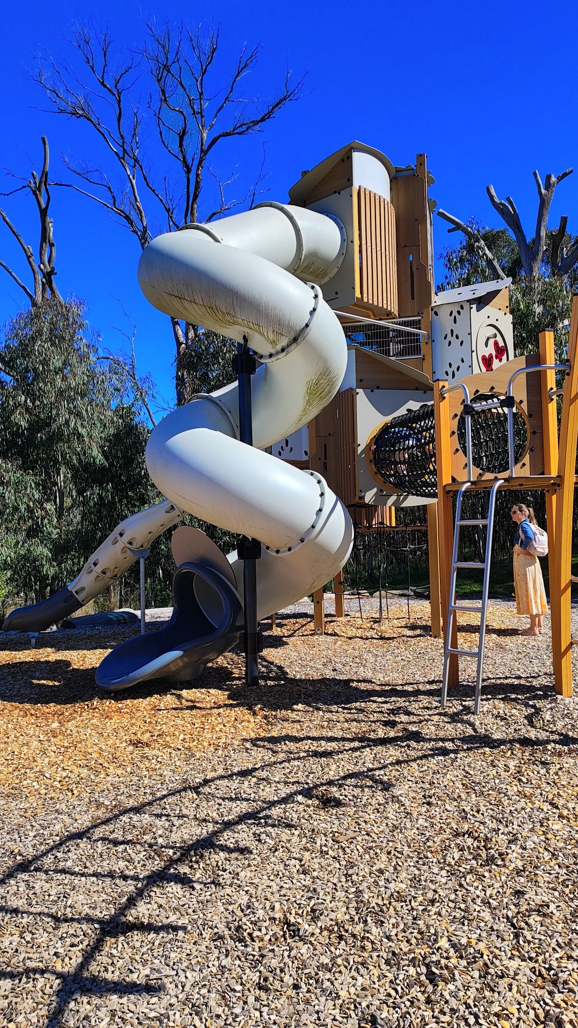 Nature Playground with Tall Tube Slide