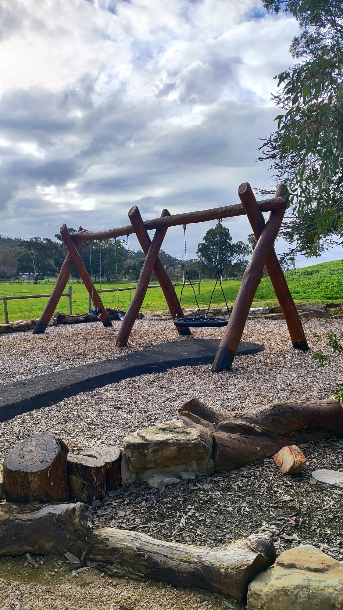 Nature Play Log Climbing Frame photo