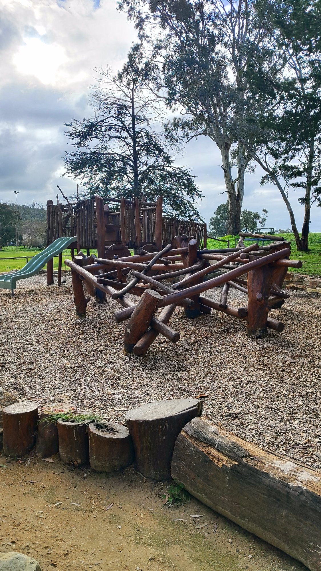 Nature Play Log Climbing Frame photo