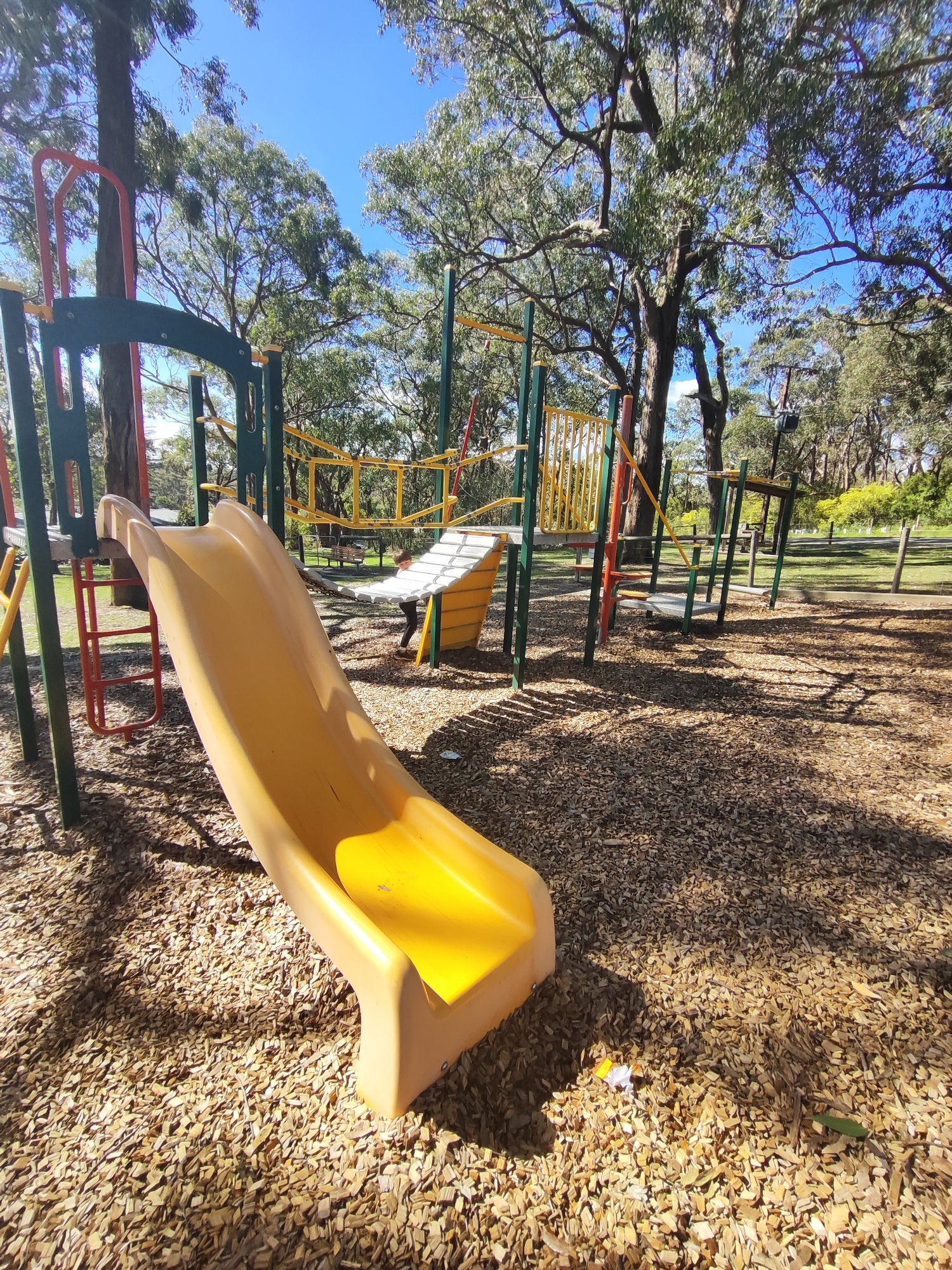 Local Playground with Yellow Slide photo