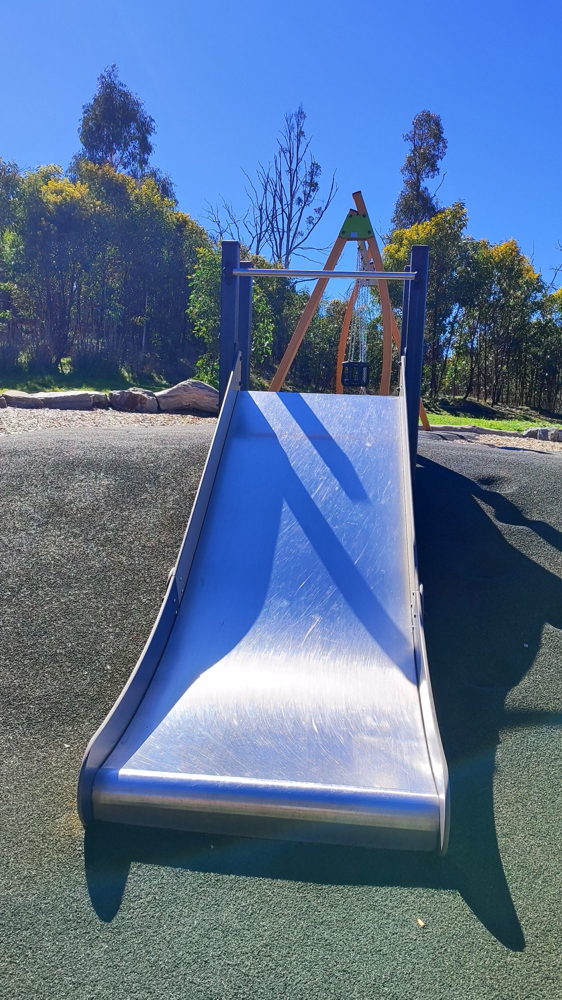 Nature Playground with Tall Tube Slide photo
