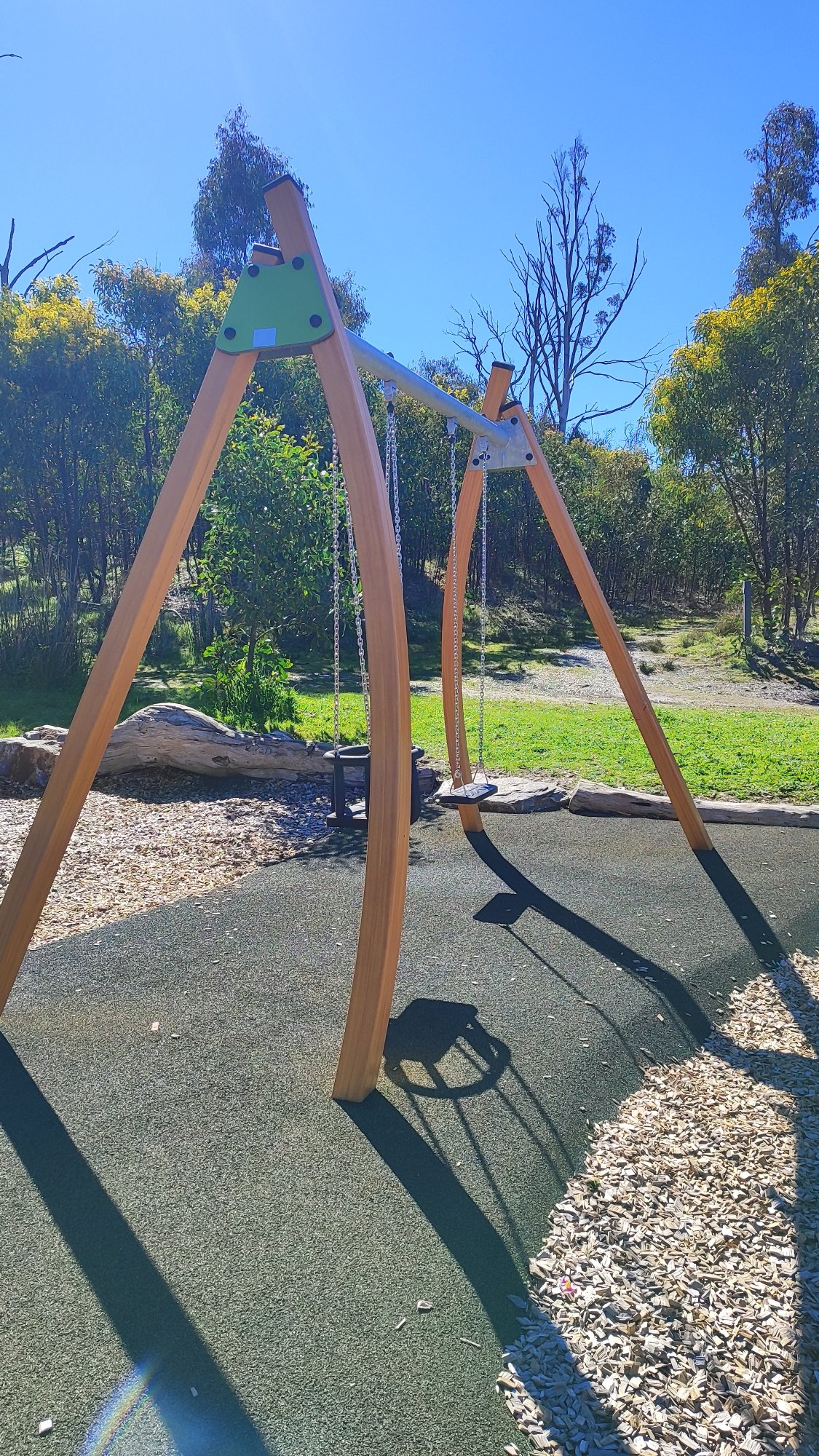 Nature Playground with Tall Tube Slide photo
