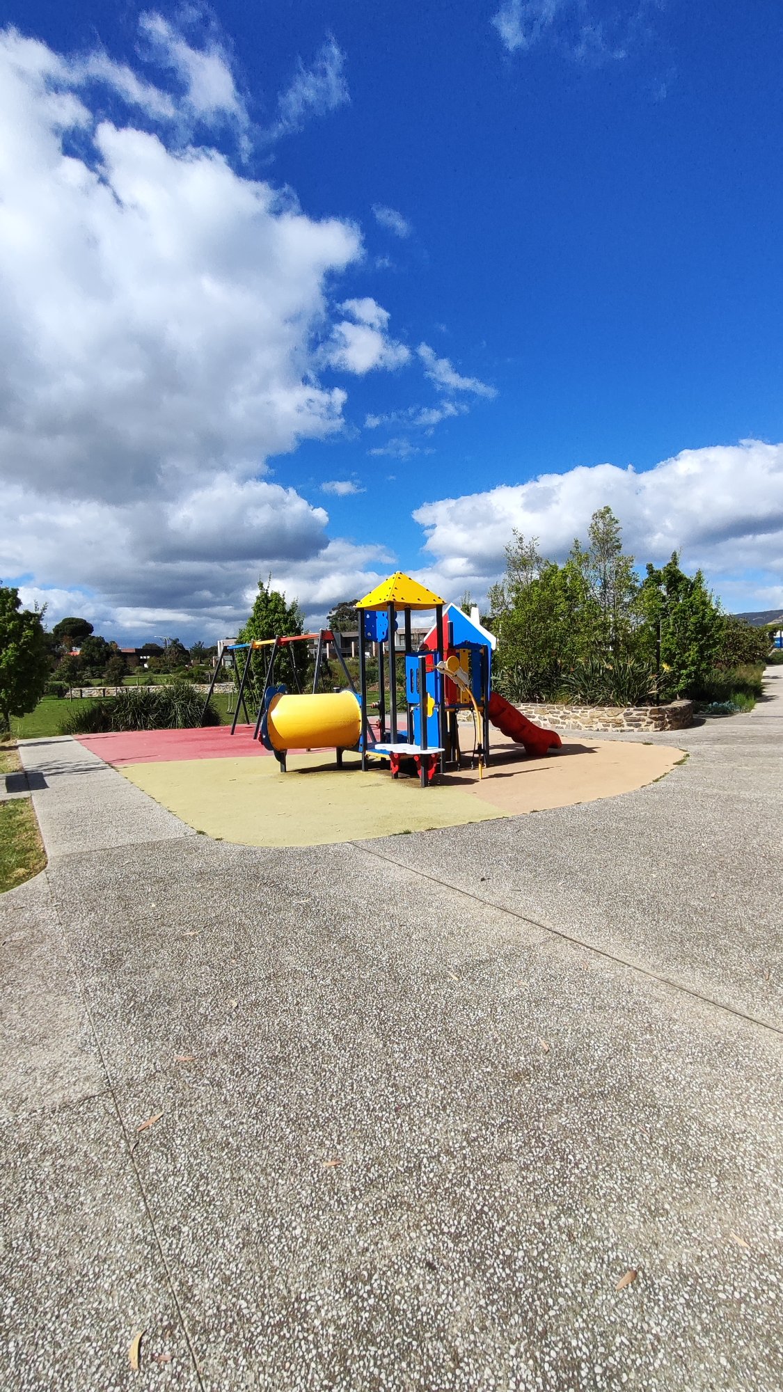 Adventure Playground with Climbing Towers and Slide photo