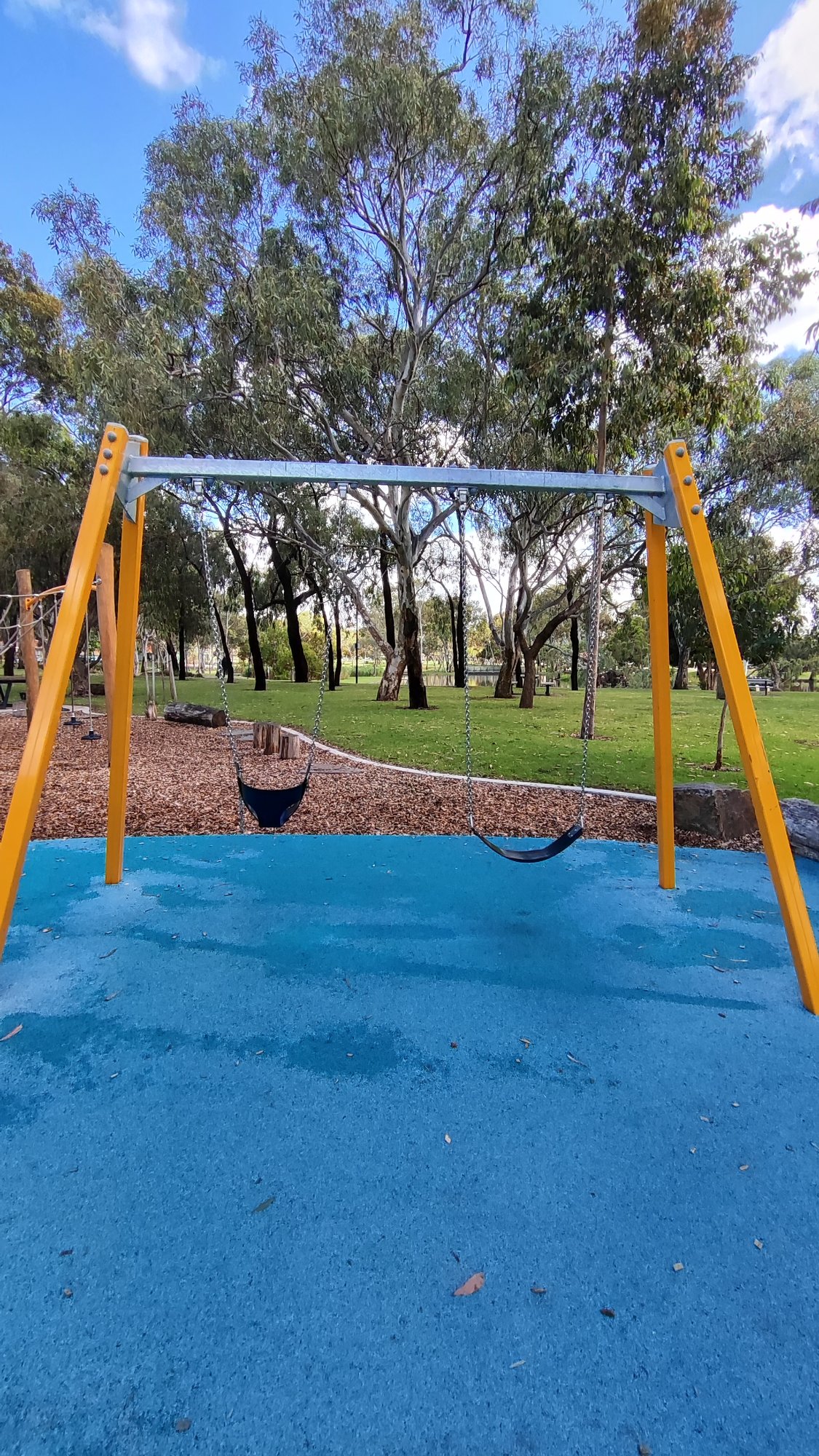 Nature Play Park with Logs and Picnic Area photo