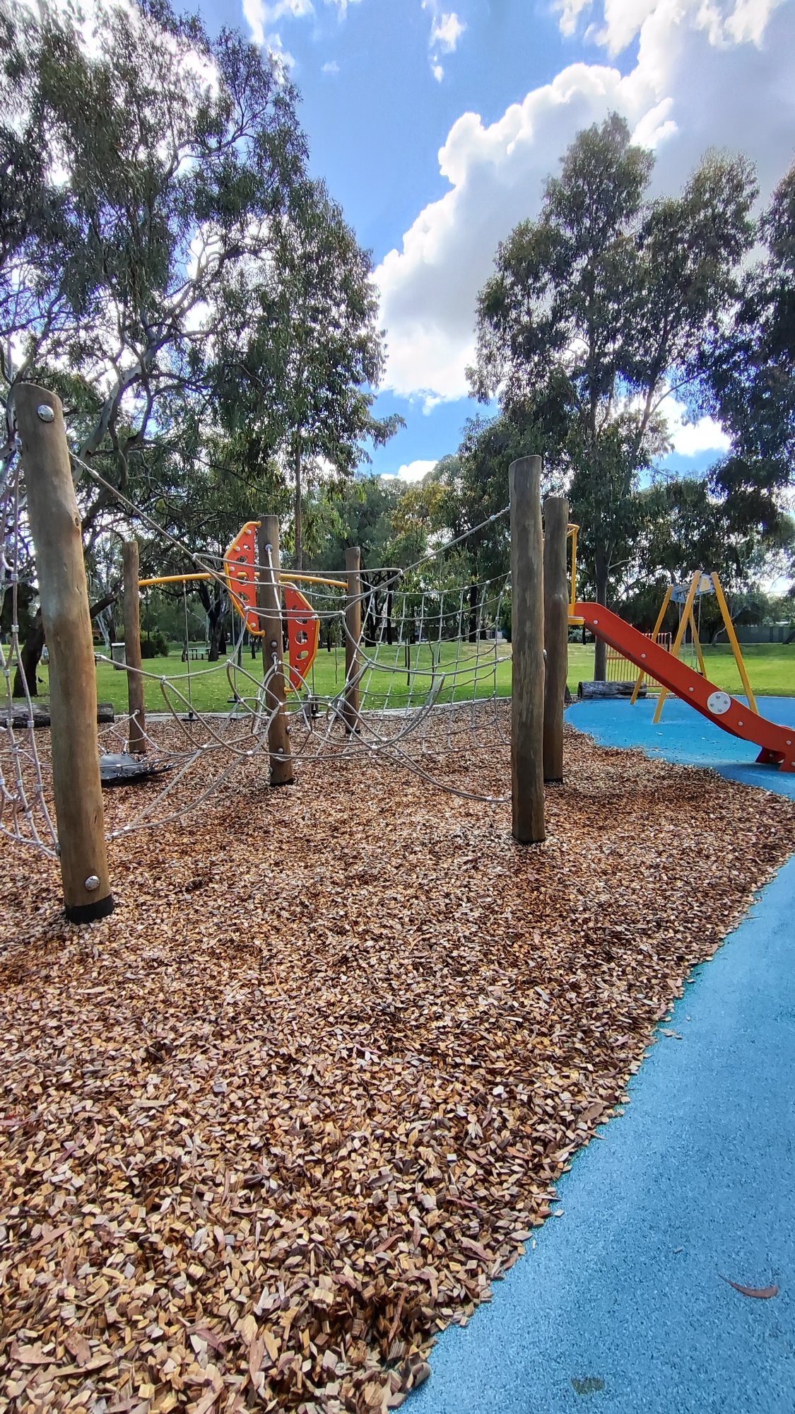 Nature Play Park with Logs and Picnic Area photo